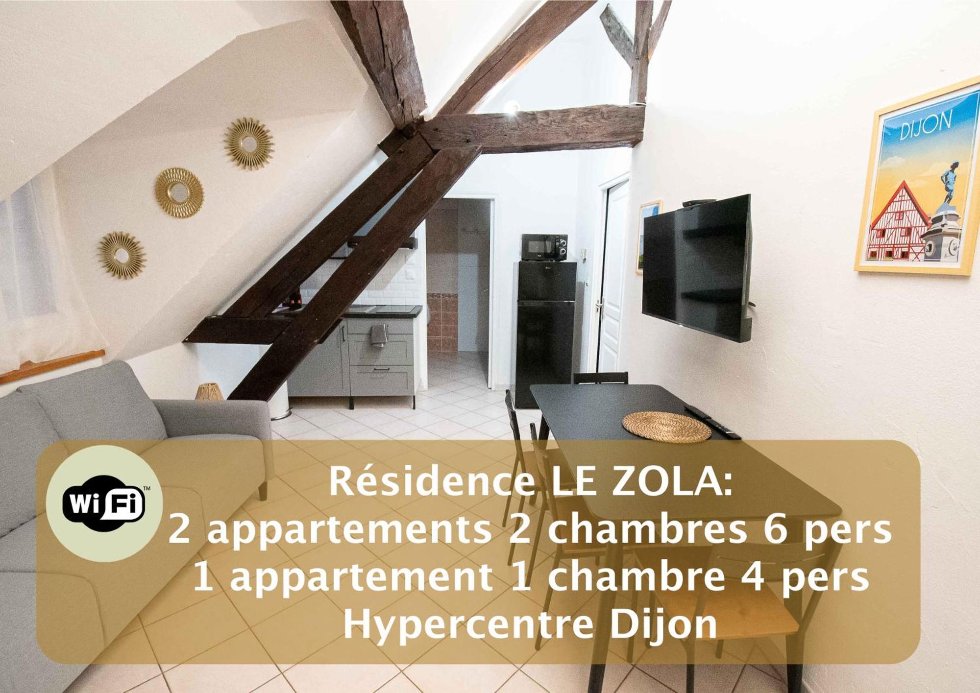 Residence Le Zola Compose De 3 Appartements Distincts En Hyper Centre De Dijon Avec Wifi Dış mekan fotoğraf